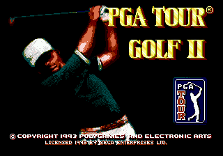 PGA Tour Golf II Title Screen
